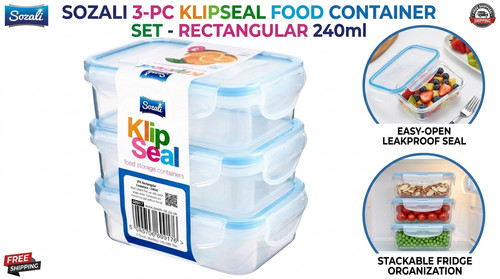3pcs plastic rectangular - 3pcs,