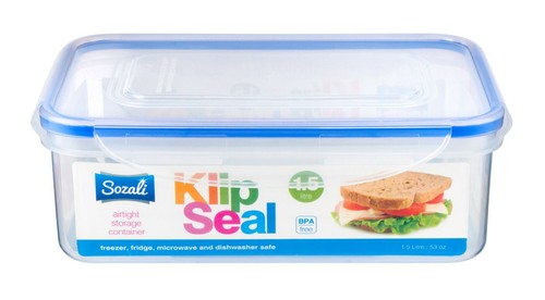 1500ml clear plastic - 1500ml, food