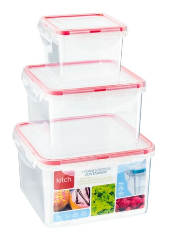 3pc square plastic - 3pc,